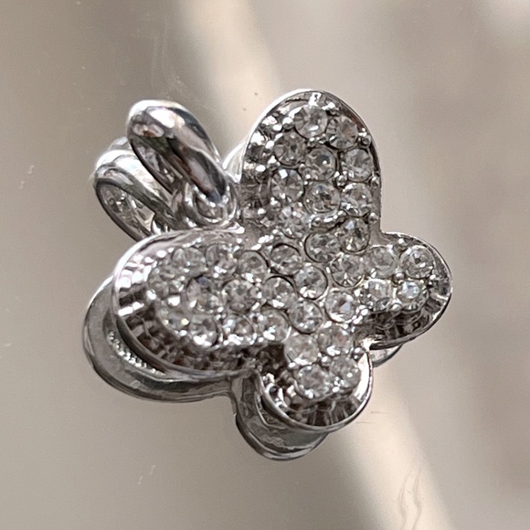 Vintage Jewelry - ❤️ Vintage Y2K Silver Tone CZ Butterfly Pendant